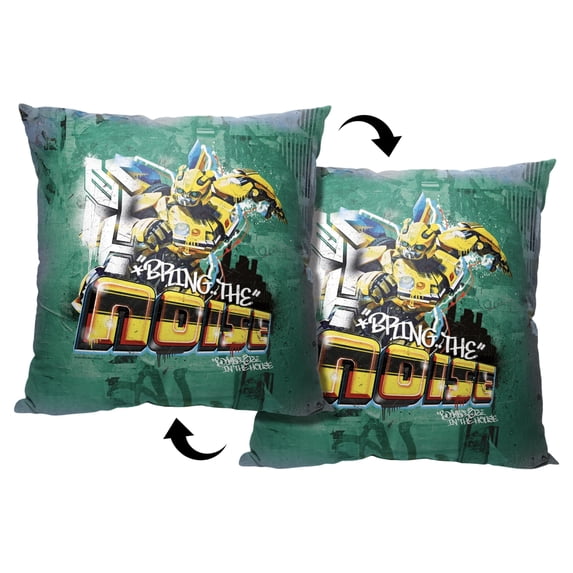 Hasbro Transformers: Rise Of The Beasts Bumblebee In The House Kids Printed Throw Pillow, 18 x 18 inches