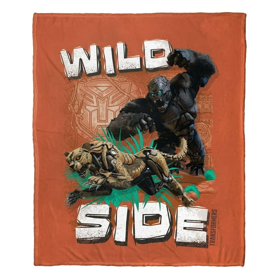 Hasbro Transformers: Rise Of The Beasts Wild Side Kids Silk Touch Throw Blanket