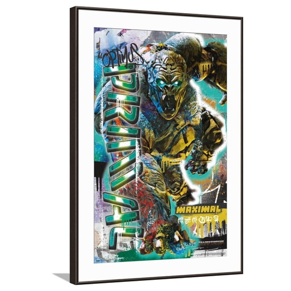 Hasbro Transformers: Rise of the Beasts - Optimus Primal Graffiti Canvas Wall Poster, 22.375" x 34"