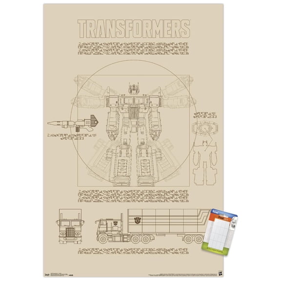 Hasbro Transformers - Sketch Wall Poster, 22.375" x 34"