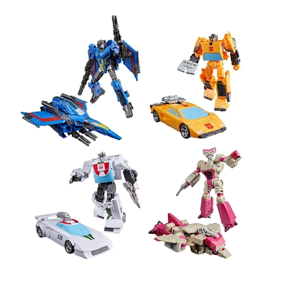 Hasbro Transformers Studio Series The Movie: Wheeljack, Kranix, Sunstreaker, and Thundercracker Figures Bundle (4 Items)