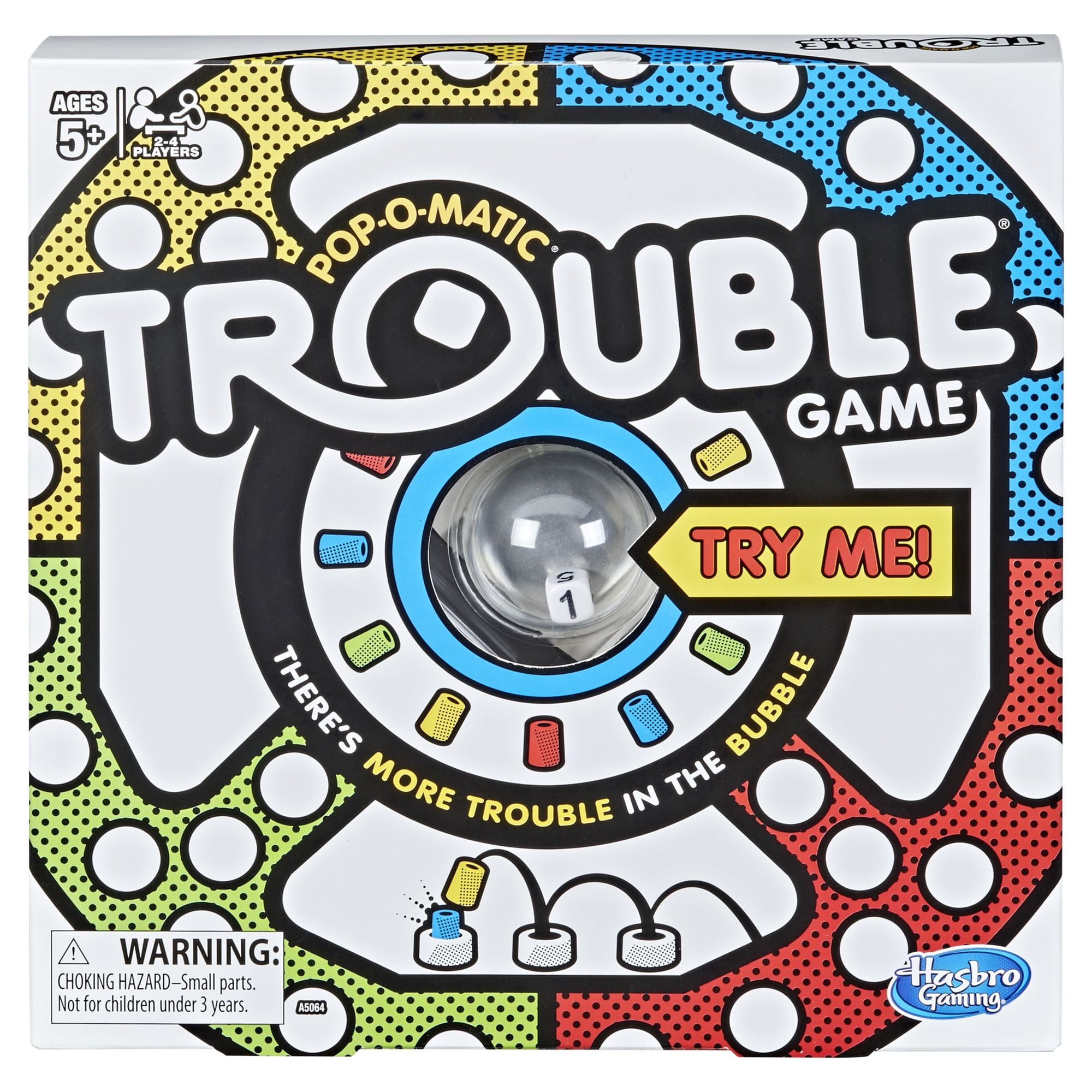 Hasbro Trouble Board Game, Board Game for 2 to 4 Players, for Kids