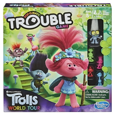 Hasbro - Trouble: DreamWorks Trolls World Tour Edition Board Game