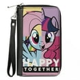 thumbnail image 1 of Hasbro Wallet, Zip Around, My Little Pony Happy Together Face Mix Up Blocks, Vegan Leather, 1 of 1