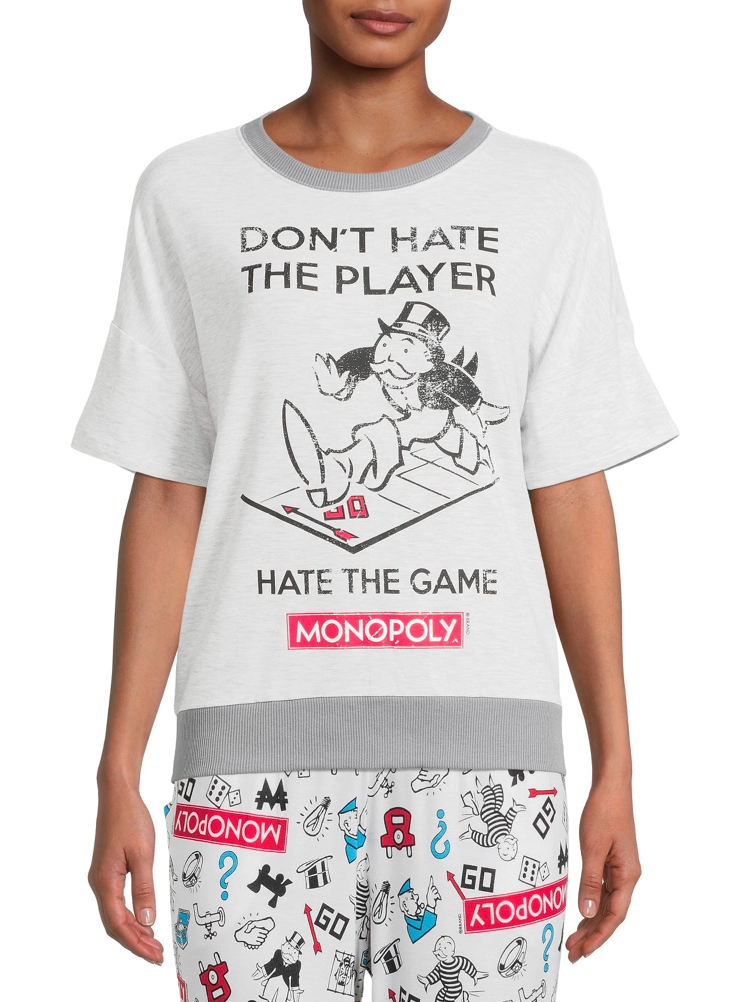 Hasbro Women’s Short Sleeve Monopoly Top