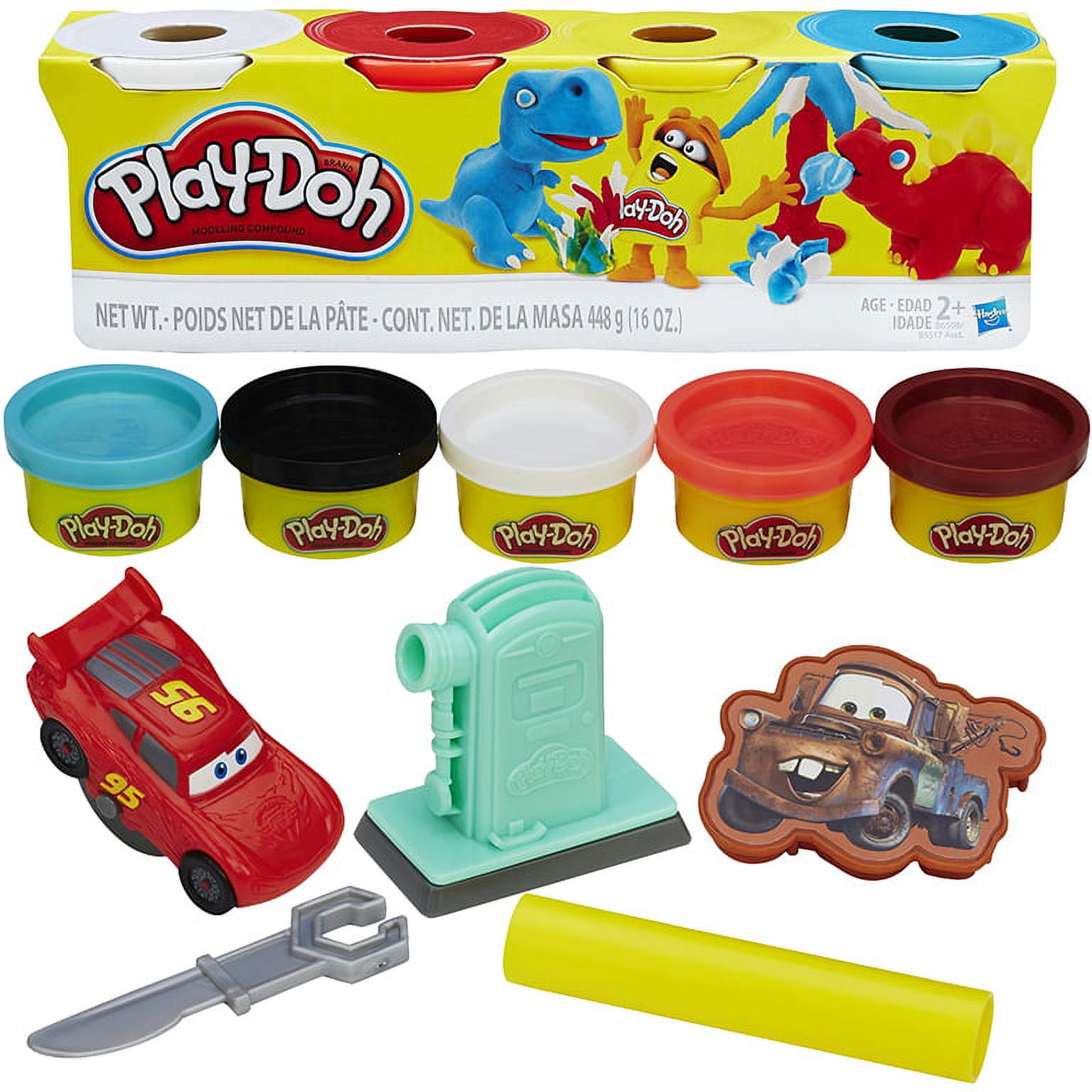 Hasbro playdoh age 2+ modeling compound, 16 oz + Cars Toolset