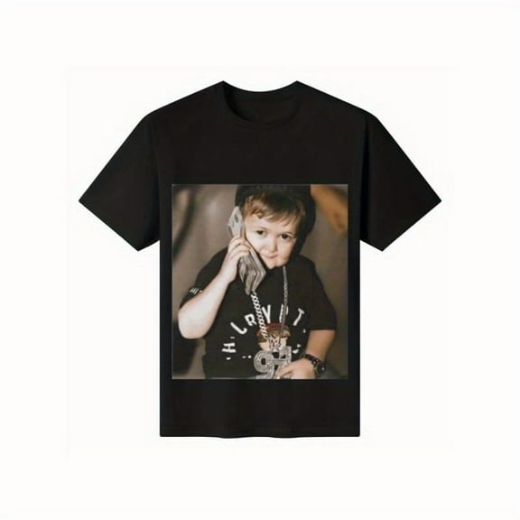 Hasbulla Magomedov T-Shirt, Hasbulla Shirt, Mini Khabib Meme, Unisex T-Shirt Black