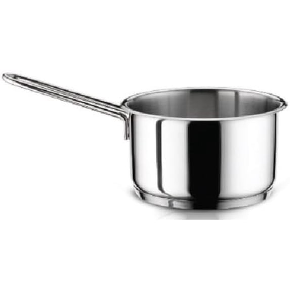 Hascevher Classic 18/10 Stainless Steel Sauce Pot Covered Cookware 4 Quart