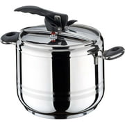 Hascevher Esila Stainless Steel Pressure Cooker, Manual Slow Cooker, Rice Cooker, Steamer, Saute, Yogurt Maker and Warmer-7 Quart