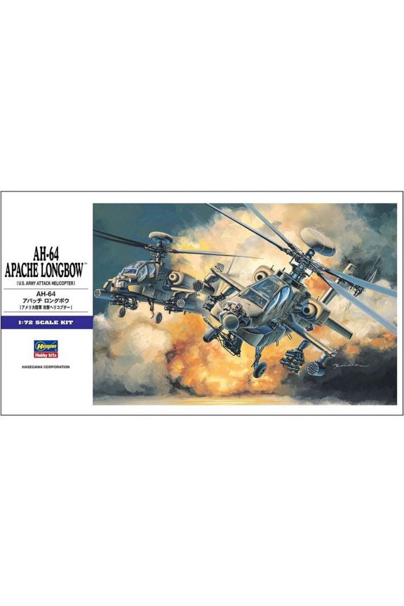 536 US Army AH-64 Apache Longbow 1/72 Scale Plastic Model Kit