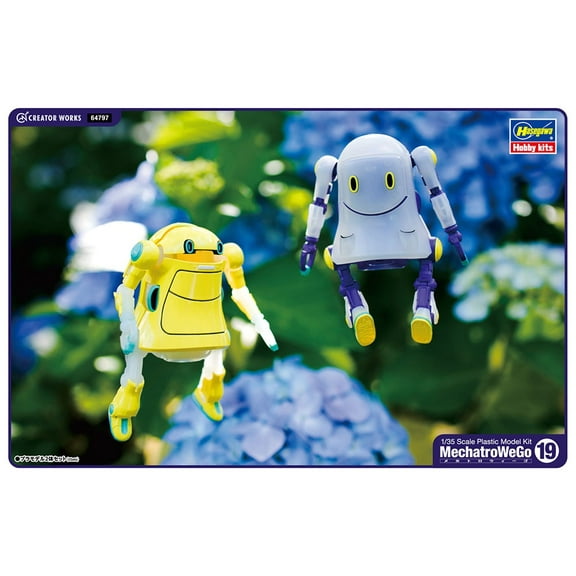 Hasegawa MechatroWeGo No.19 Ghost See-Through & Poncho 1/35 Scale Model Kit