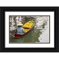 thumbnail image 1 of Haseltine, Tom 18x13 Black Ornate Wood Framed with Double Matting Museum Art Print Titled - Damnoen Saduak Floating Market-Bangkok-Thailand-Woman with boatload of bananas, 1 of 4