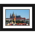 thumbnail image 1 of Haseltine, Tom 32x23 Black Ornate Wood Framed with Double Matting Museum Art Print Titled - Prague-Czech Republic-St-Vitus Cathedral above roofs of city, 1 of 4
