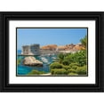 thumbnail image 1 of Haseltine, Tom 32x23 Black Ornate Wood Framed with Double Matting Museum Art Print Titled - View of boats in Old Port-Dubrovnik-Dalmatian Coast-Adriatic Sea-Croatia-Eastern Europe, 1 of 4