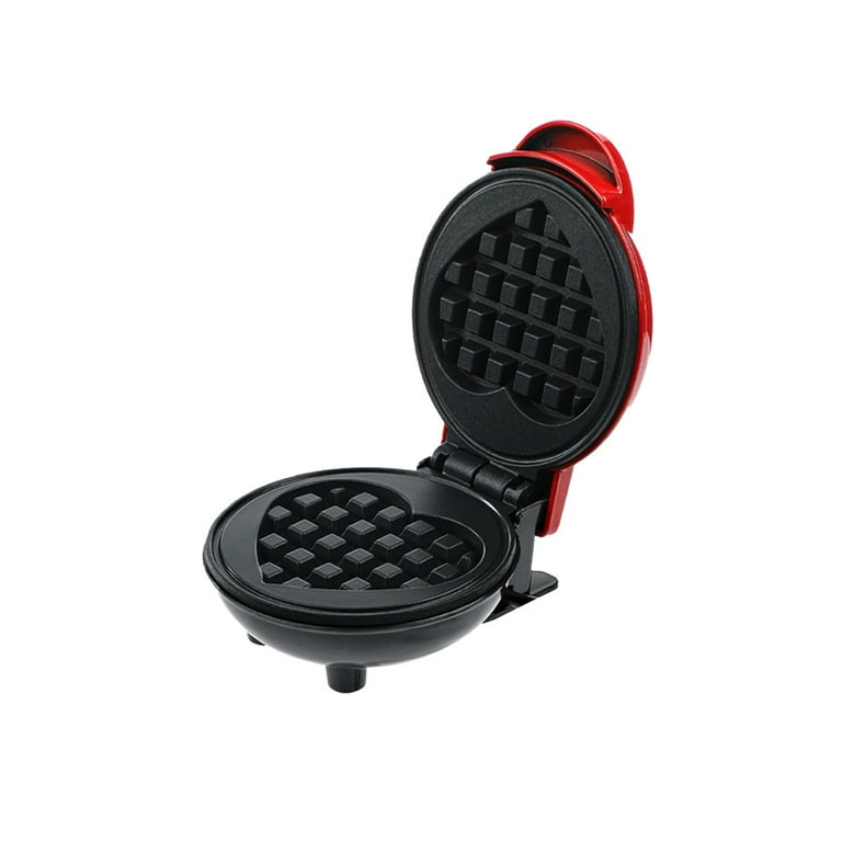 DASH Mini Maker for Individual Waffles, Hash Browns, Keto Chaffles with  Easy to Clean, Non-Stick Surfaces, 4 Inch, Red