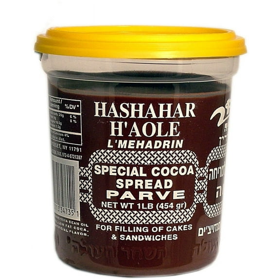 Hashachar Parve Chocolate Spread, 16-Ounce (Pack of 6)