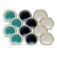 thumbnail image 1 of Hashcart Ceramic Cabinet Knobs - 10 Pack of Unique Round Dresser Knobs, Knobs for Cabinets and Drawers, Perfect Drawer Knobs for Home & Office, 3 Colored Kitchen Cabinet Knobs, 1 of 7