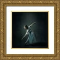 thumbnail image 1 of Hasheminasab, Moein 12x12 Gold Ornate Wood Framed with Double Matting Museum Art Print Titled - Angel Dancer, 1 of 4
