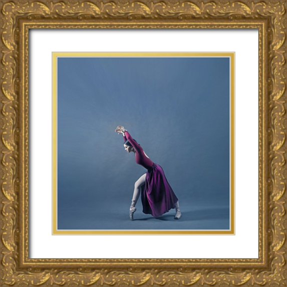 Hasheminasab, Moein 12x12 Gold Ornate Wood Framed with Double Matting Museum Art Print Titled - Persian Dancer