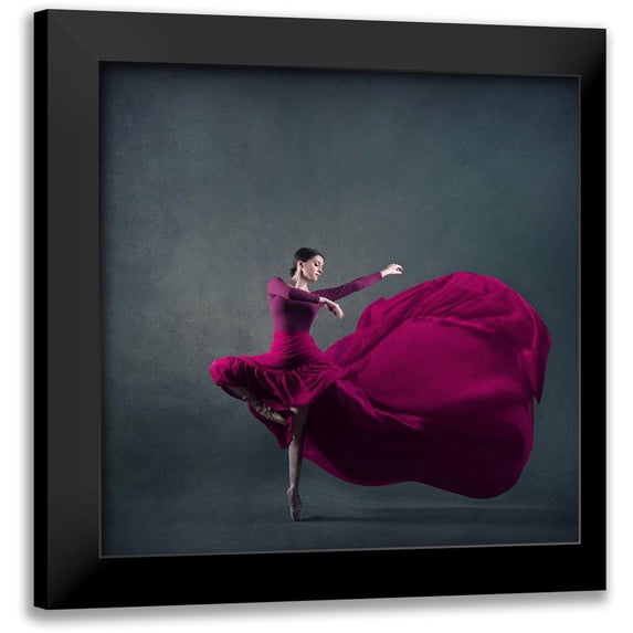 Hasheminasab, Moein 20x20 Black Modern Framed Museum Art Print Titled - The Girl A Dance