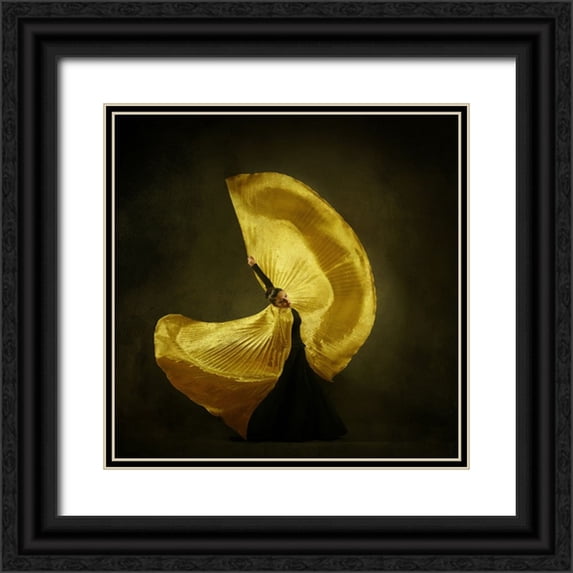 Hasheminasab, Moein 20x20 Black Ornate Wood Framed with Double Matting Museum Art Print Titled - The Girl A Dance
