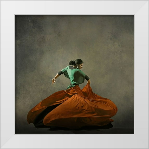 Hasheminasab, Moein 20x20 White Modern Wood Framed Museum Art Print Titled - The Girl A Dance
