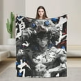 thumbnail image 1 of Hashibira Inosuke Anime Printed Soft Flannel Plush Throw Blanket Travel Lightweight Conditioning All Season Blanket 40x50 Inosuke-2, 1 of 5