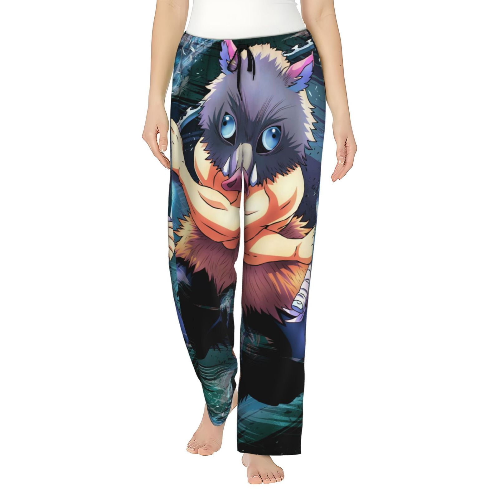 Hashibira Inosuke Women's Pajama Pants, Cartoon Ultra Soft Comfy Lounge ...