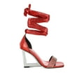 thumbnail image 1 of London Rag Hashira AB Rhinestone Studded Lace-Up Fantasy Womens Heels, 1 of 10