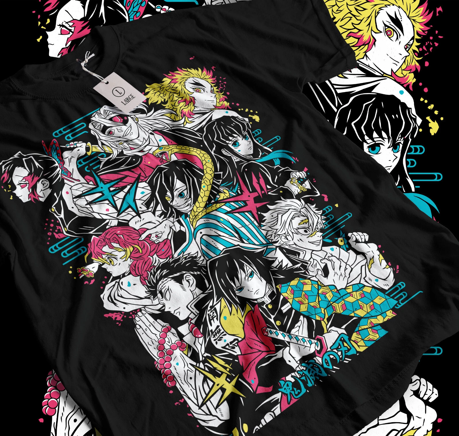 Hashira Demon Slayer T-Shirt Kimet.su No Yaiba Anime Gift Shirt ...