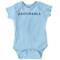thumbnail image 1 of Hashtag Adorable Cute Social Media Romper Boys or Girls Infant Baby Brisco Brands 18M, 1 of 6