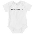 thumbnail image 1 of Hashtag Adorable Cute Social Media Romper Boys or Girls Infant Baby Brisco Brands 6M, 1 of 6