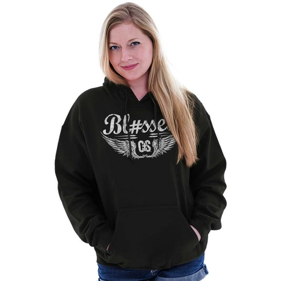 Hashtag Blessed Bless Religious Jesus Hoodie Sweatshirt Women Men Brisco Brands S