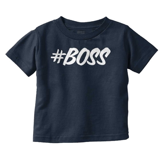 Hashtag Boss Cute Bossy Babies Toddler Boy Girl T Shirt Infant Toddler Brisco Brands 4T