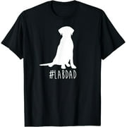 Hashtag Lab Dad T-Shirt. Labrador Retriever Dad shirt.