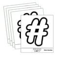thumbnail image 1 of Hashtag Number Sign Car Window Bumper Water Bottle Phone Tablet Laptop Waterproof Vinyl Decal Sticker Set 5-Pack - Gloss Finish - 2.0", 1 of 7