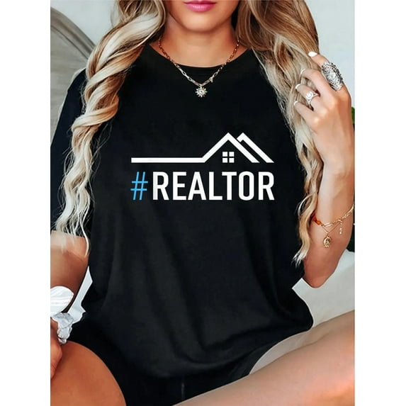 Hashtag Realtor T-Shirt Rent Broker Real Estate Agent Tee T-Shirt T-Shirt