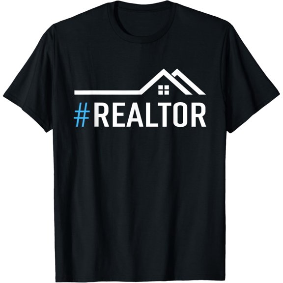 Hashtag Realtor T-Shirt Rent Broker Real Estate Agent Tee T-Shirt