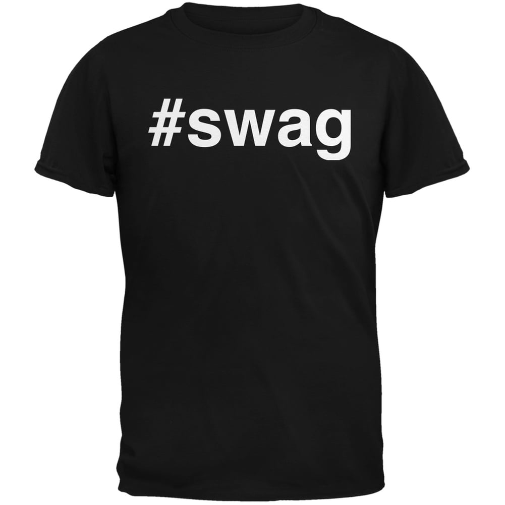 SWAG Tシャツ Hashtag-Swag-Black-Youth-T-
