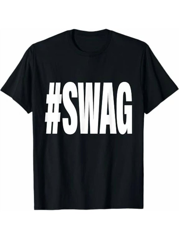 Hashtag Swag Phrase Suited To Casual Events And Everyday Wear T-Shirt, Size S-5XL