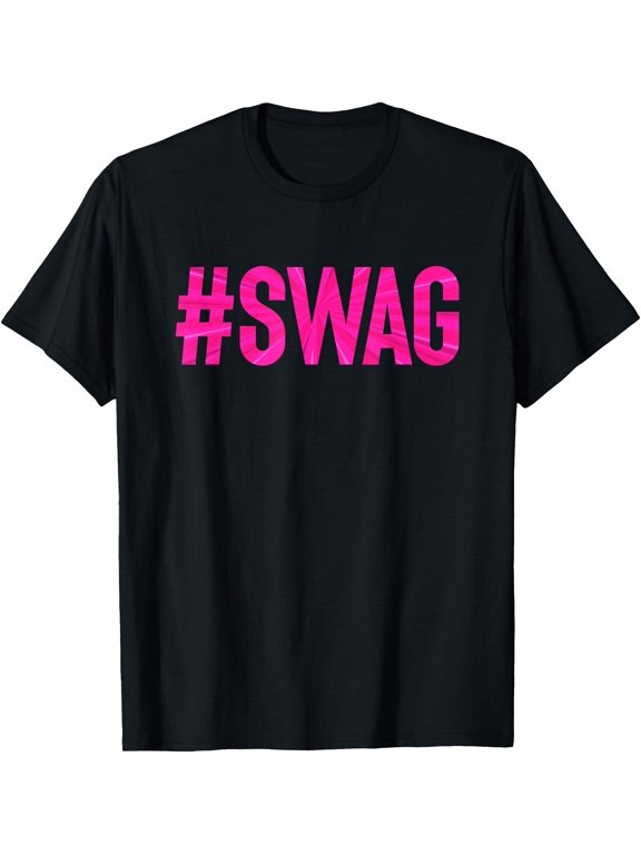 Hashtag Swag Y2K Trendy Swag Leopard Print T-Shirt