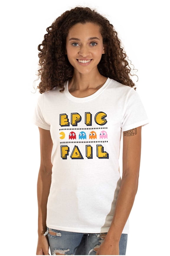 Hashtag Totally 80's Pacman Women's T Shirt Ladies Tee Brisco Brands S