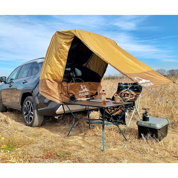 Hasika Camping Tent 2 Person Sun Shade Privacy Shelter Easy Set Up 120 Seconds Waterproof 3000MM UPF 50+ Yellow