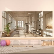Hasipu 72"x36" Frameless Home Gym Mirror Large Full Length Wall Mirrors for for Workout, Yoga, Garage, Bedroom, Dance