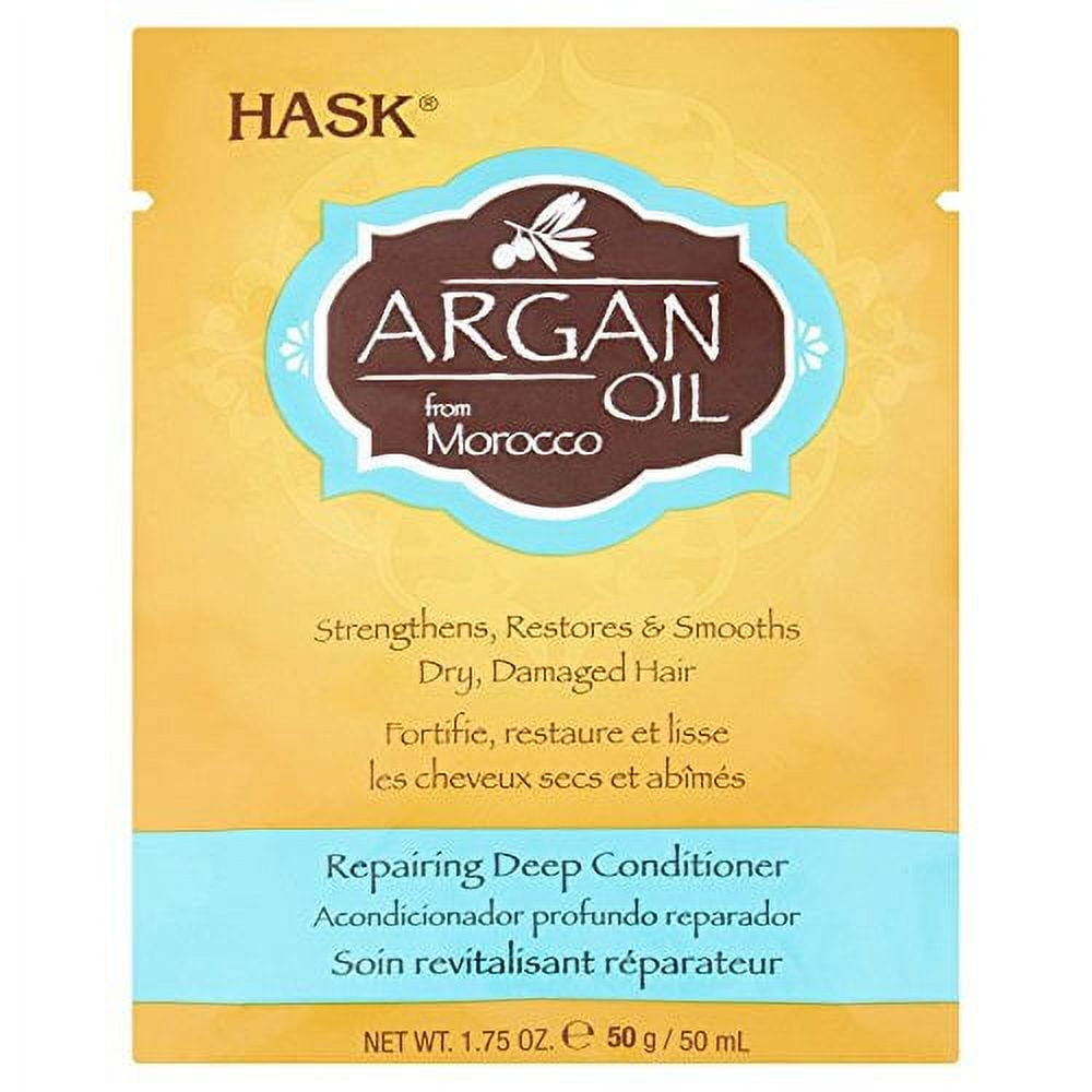 Hask Argan Oil From Morocco Repairing Deep Conditioner, Hair Treatment 1.75 oz (Pack of 3)