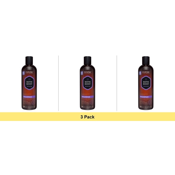 Hask Biotin Boost Thickening Shampoo, 12 fl oz - 3 Pack Bundle