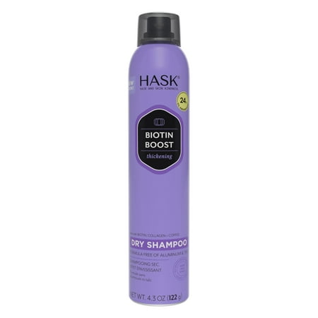 Hask Biotin Boost Thickening Volumizing Dry Shampoo with Collagen, 4.3 oz
