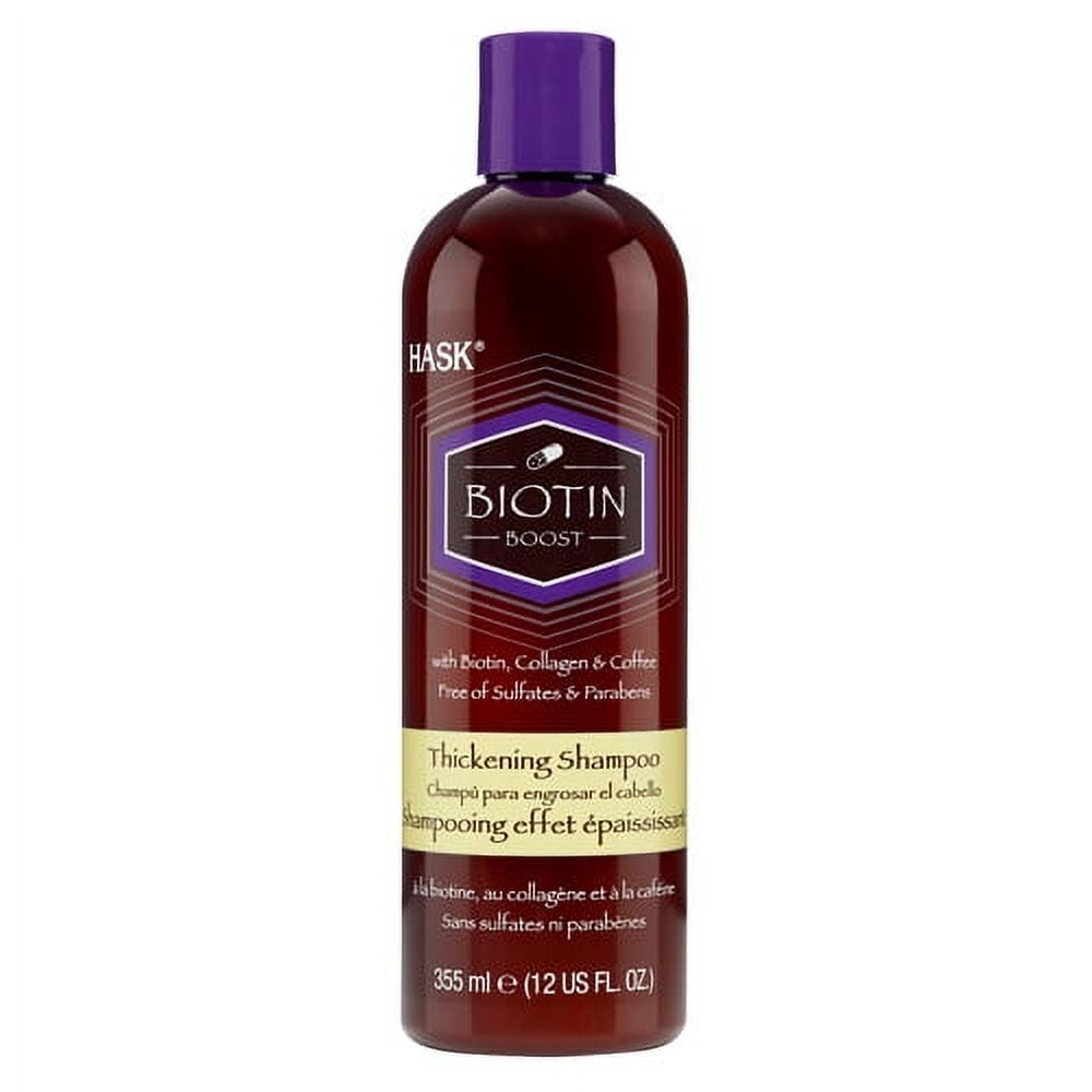 Hask Biotin Boost With Biotin, Collagen And Coffee Thickening Shampoo, 12 oz, 2 Pack