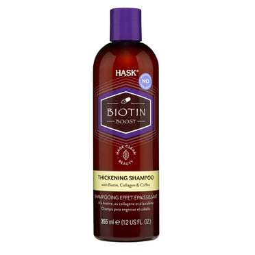 Hask Biotin Thickening Sulfate-Free Shampoo with Biotin, Collagen, & Coffee, 12 fl oz