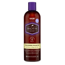 Hask Biotin Thickening Sulfate-Free Shampoo with Biotin, Collagen, & Coffee, 12 fl oz